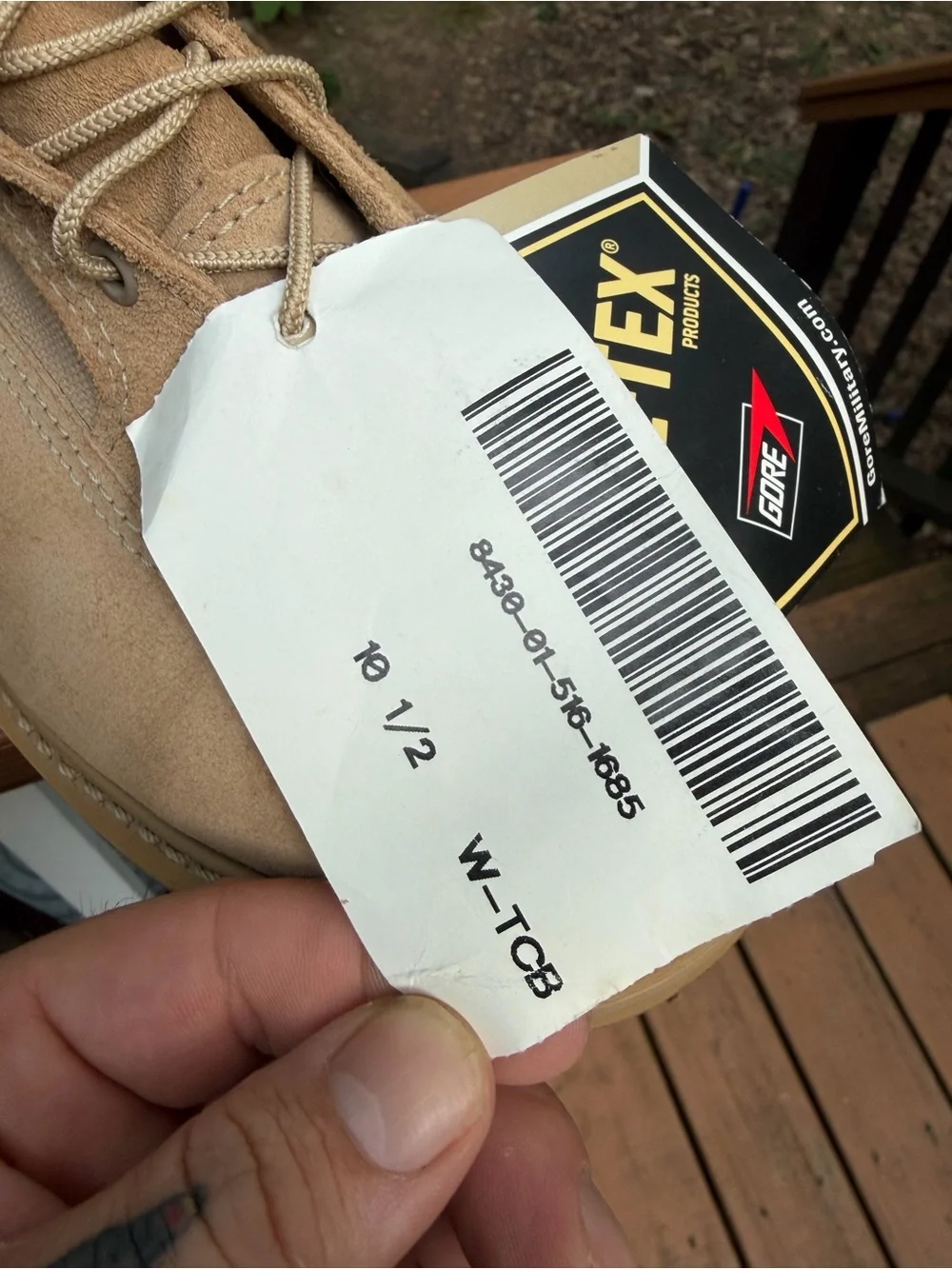 Bates waterproof gore